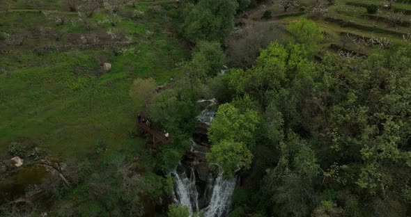 Breathless view of Marta's Waterfall in Valle del Jerte, Spain