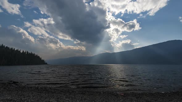 Smoke Covered Lake  Time Lapse