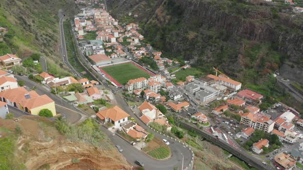 Aerial View of Spectacular Winding Road