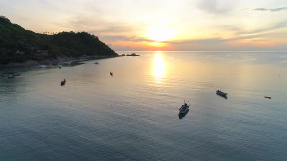 Thailand Beach At Sunrise