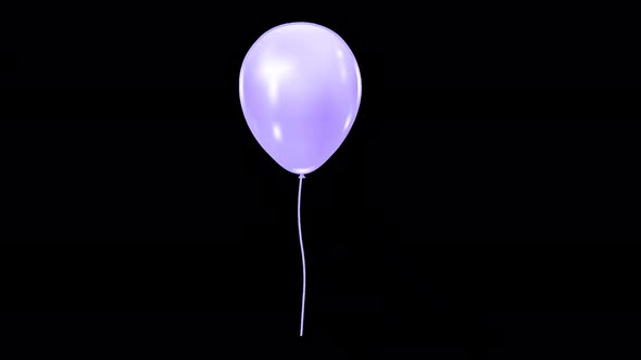 Pin Balloon Purple - 4K Alpha