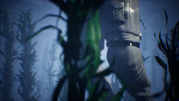 Spaceman Astronaut in the Sea alt