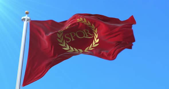 Roman Standard with SPQR