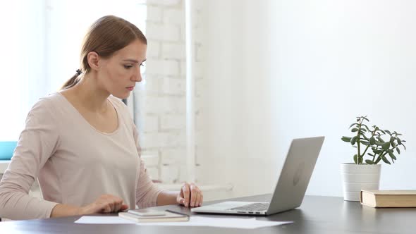 Creative Woman Leaving Office, Work Done