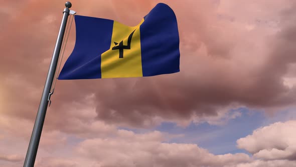 Barbados Flag 4K