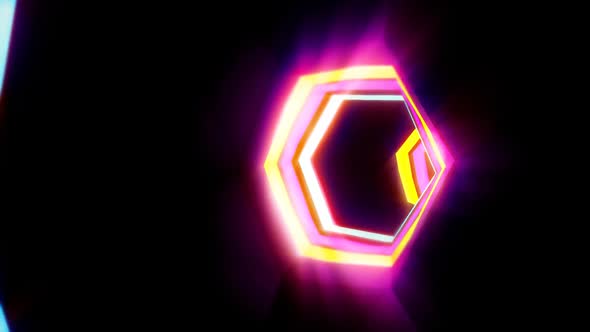 Intense Hexa Vj Tunnel Background