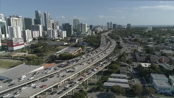 Aerial view of Miami