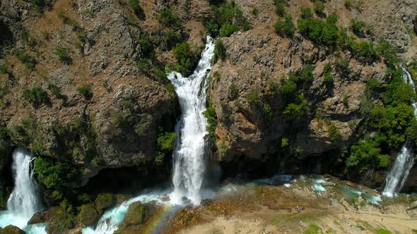 Waterfalls In Mountain River