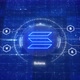 Solana blockchain platform animated crypto logo. SOL cryptocurrency. Animation of virtual currency - VideoHive Item for Sale