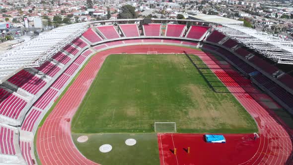 Football Stadium La Portada, Club Deportes La Serena (Chile, aerial view)