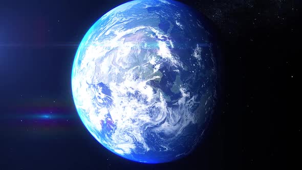 Realistic Earth Zoom Europe Germany