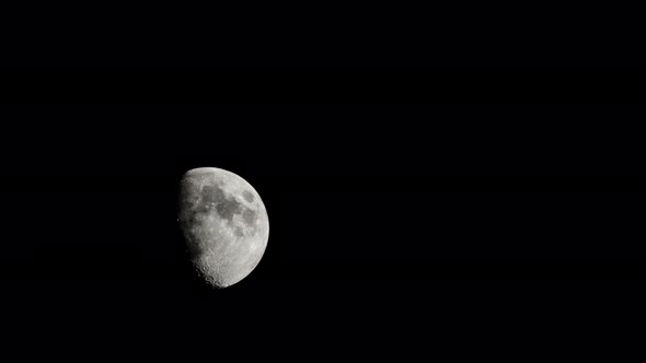 time lapse of Moon on a clear night shot from high altitude