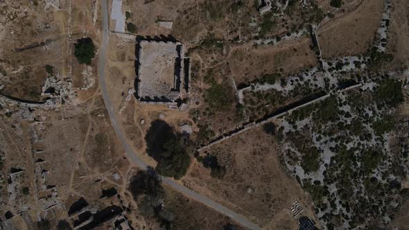 Aerial View of Archaeological Excavation Site