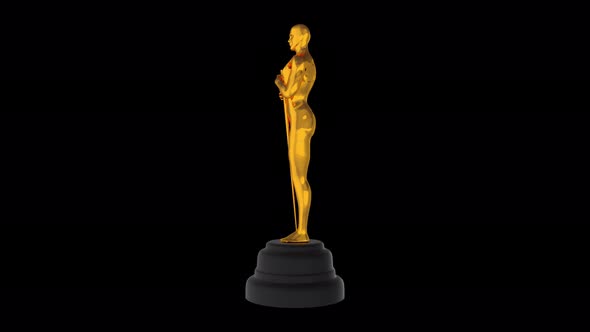 Golden Award Oscar Figure 4k