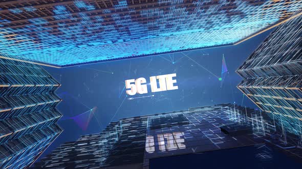 Digital Skyscrapers Business Word   5G Lte