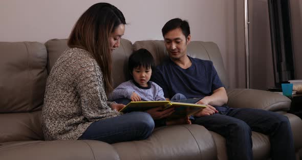 Family enjoying time relaxing together at home