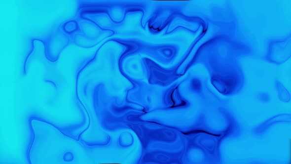 Blue color smoky marble liquid wave animation. Vd 553