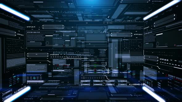 HUD Futuristic UI Information Technology