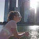 Woman Enjoying View of Downtown Singapore - VideoHive Item for Sale