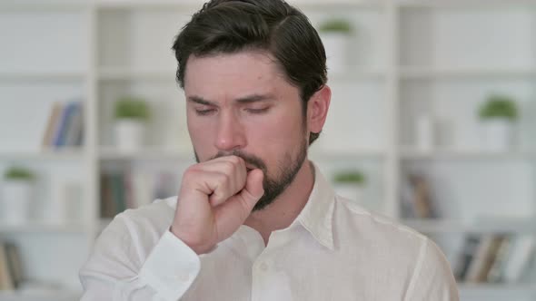 Sick Man Coughing