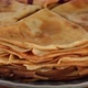 sweet pancakes or French crepes close up rotating - VideoHive Item for Sale