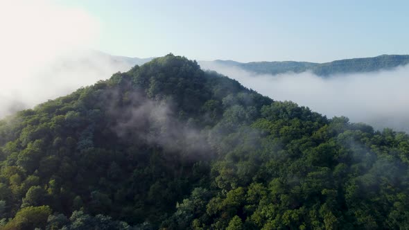 Foggy Mountains Aerial