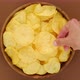 Potatoes chips. Hands of different people that take chips from bowl - VideoHive Item for Sale