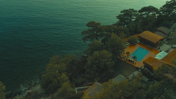 Hotel with Pool on the Sea Coast 