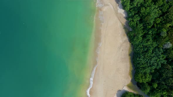 Ko Lanta Krabi Thailand Tropical White Beach at Koh Lanta Thailand Tropical Island Topside View of