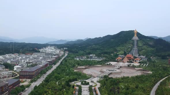 Shocking Aerial Photography Of The Qianyin Guanyin Scenic Spot