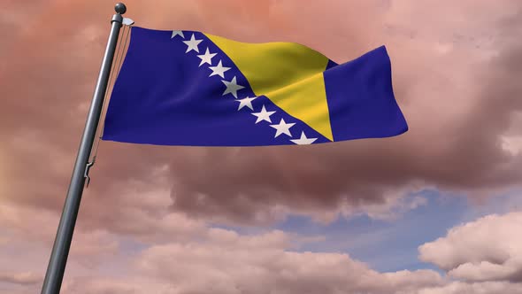 Bosnia And Herzegovina Flag 4K
