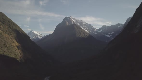 Peaks of Fjordland aerial