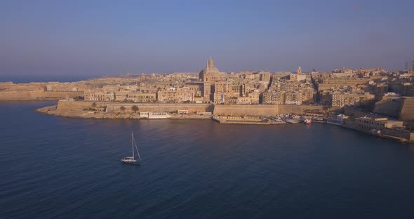 ancient capital city of Valletta in Malta