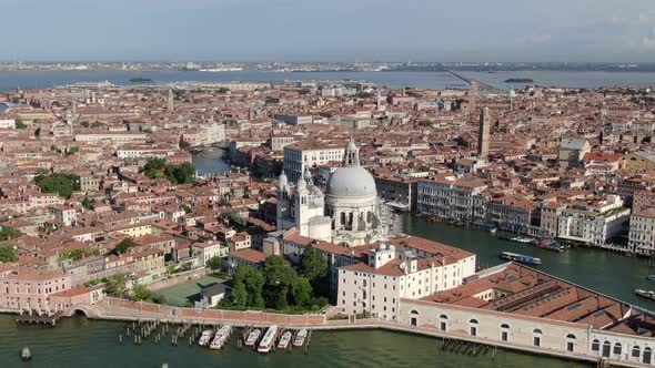 Santa Maria della Salute (Saint Mary of Health) church in Venice, Italy, Europe