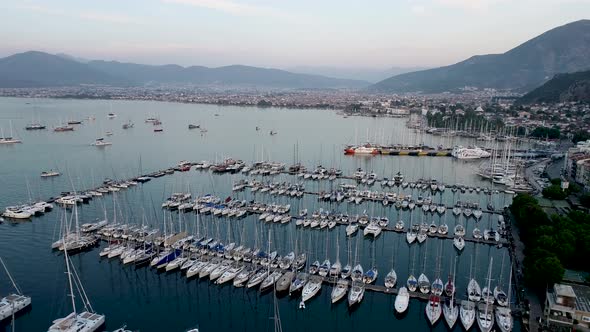 Fethiye Marina Aerial