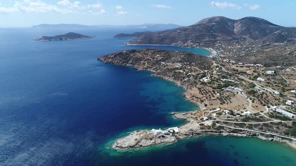 Monastery of Chrisopigi Faros on the island of Sifnos in the Cyclades in Greece