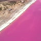 Aerial View Of Lemurian Lake Or The Dead Sea With Pink Plankton Colour - VideoHive Item for Sale