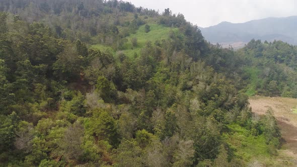 Mountain Landscape Jawa Island, Indonesia.