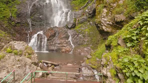 Drone Shot of the Waterfall Merisi