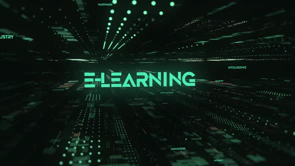 Sci Fi Digital Data Word E Learning