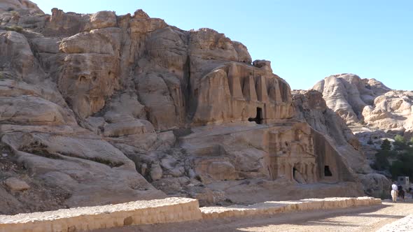 The Obelisk Tomb Bab AsSiq in Ancient Petra A Twostory Tomb Carved From Rock