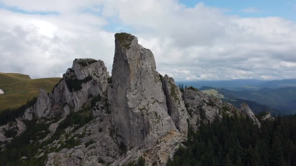 Lady's Stones Drone Shot, Romania