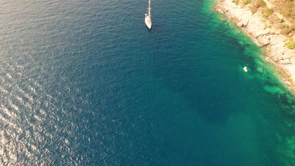 Drone Over Coastline Of Cap De Creus