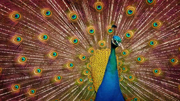 Peacock Moving Around