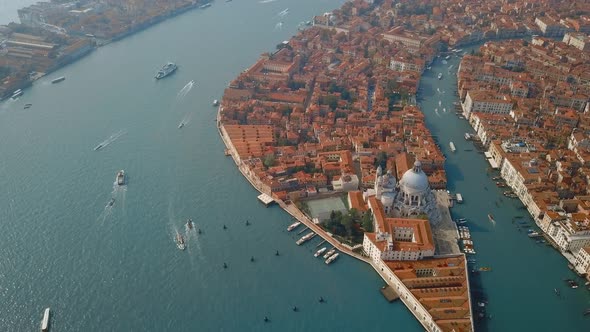 Aerial View of Venice Italy