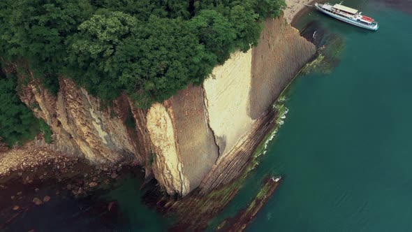 Kiselev's Rock near Tuapse, Black Sea, Russia