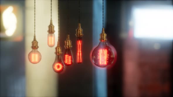 Old Retro Vintage Incandescent Light Bulb alt