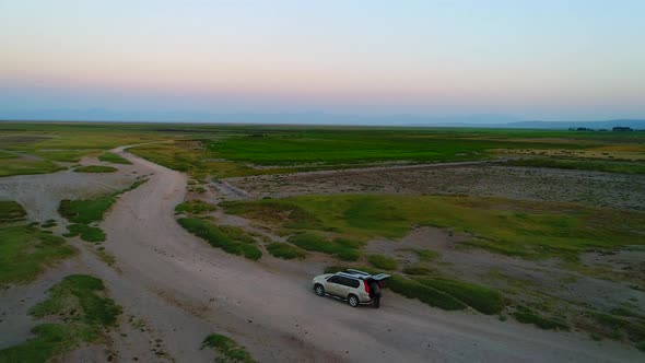 Car On The Rural Road