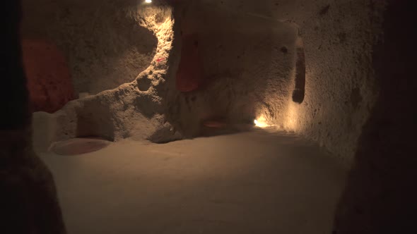 A Long Corridor Connecting the Rooms of the Underground City