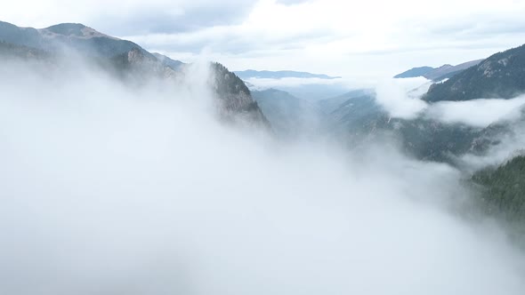 Flying Over the Sumela Monastery